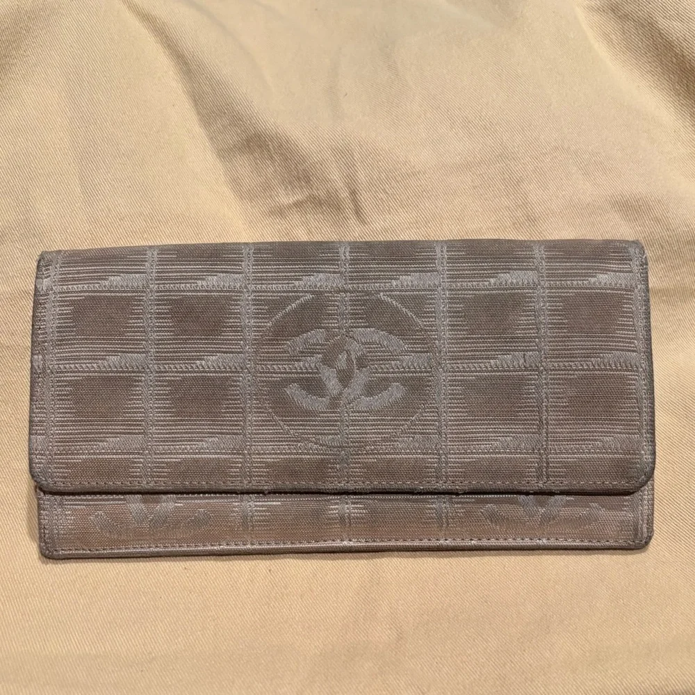 Chanel Beige Travel line Long Wallet